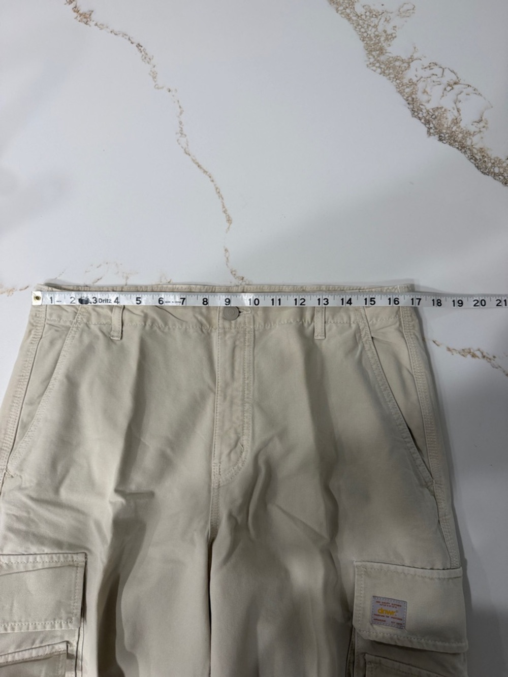 Zara Men’s Tan Cargo Pants with Multiple Pockets | 32 - Picture 7 of 8
